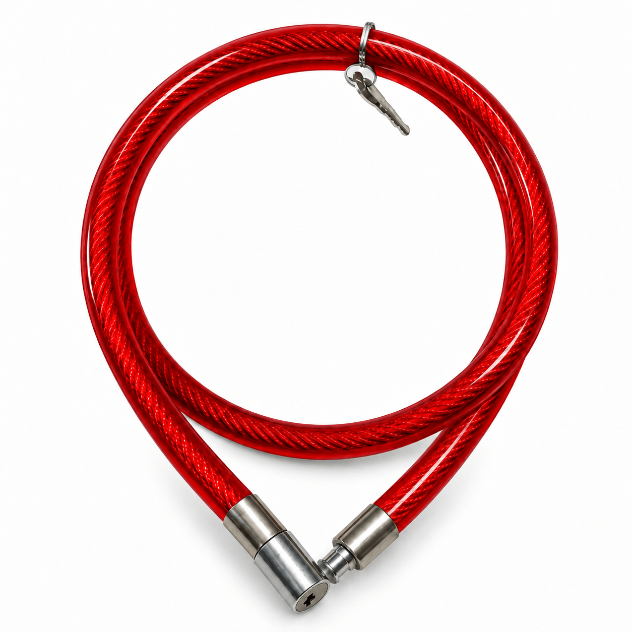LINGAS 1.5MTS ACERADO/FORRADO ROJO