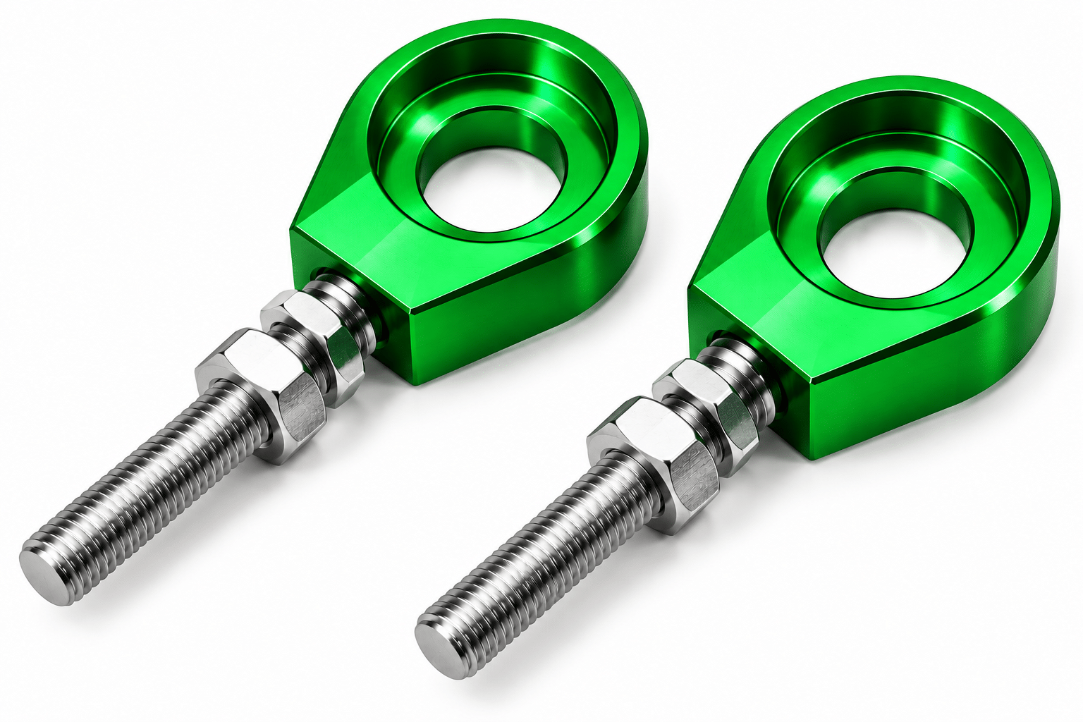 JUEGO TIRA CADENA ANODIZADO 15MM TITAN VERDE