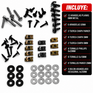 KIT TORNILLO + CHAPAS CARENADOS SMASH 110 60 PIEZAS