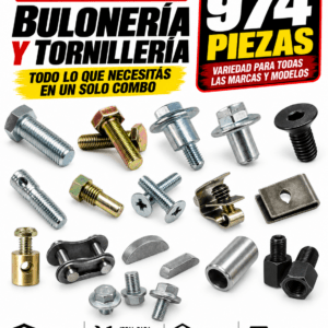 COMBO BULONERIA Y TORNILLERIA 974 PIEZAS