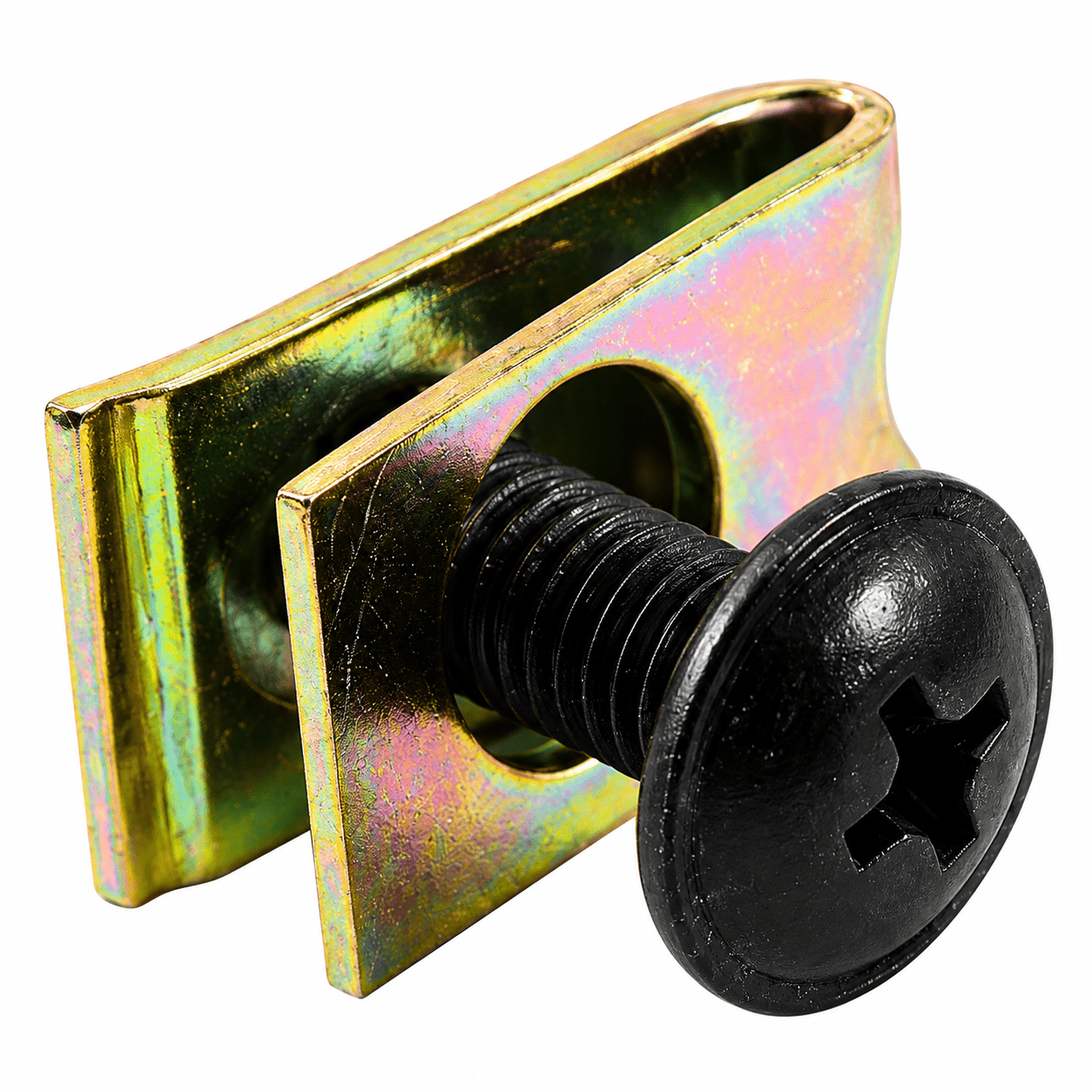 CHAPA Y TORNILLO PLASTICO 5MM COMPLETO