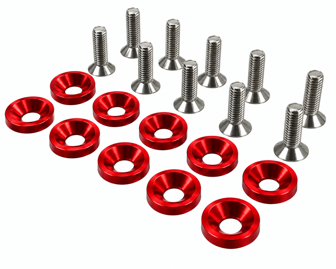 ARANDELAS ANODIZADAS 6X20 KIT X10 ROJA