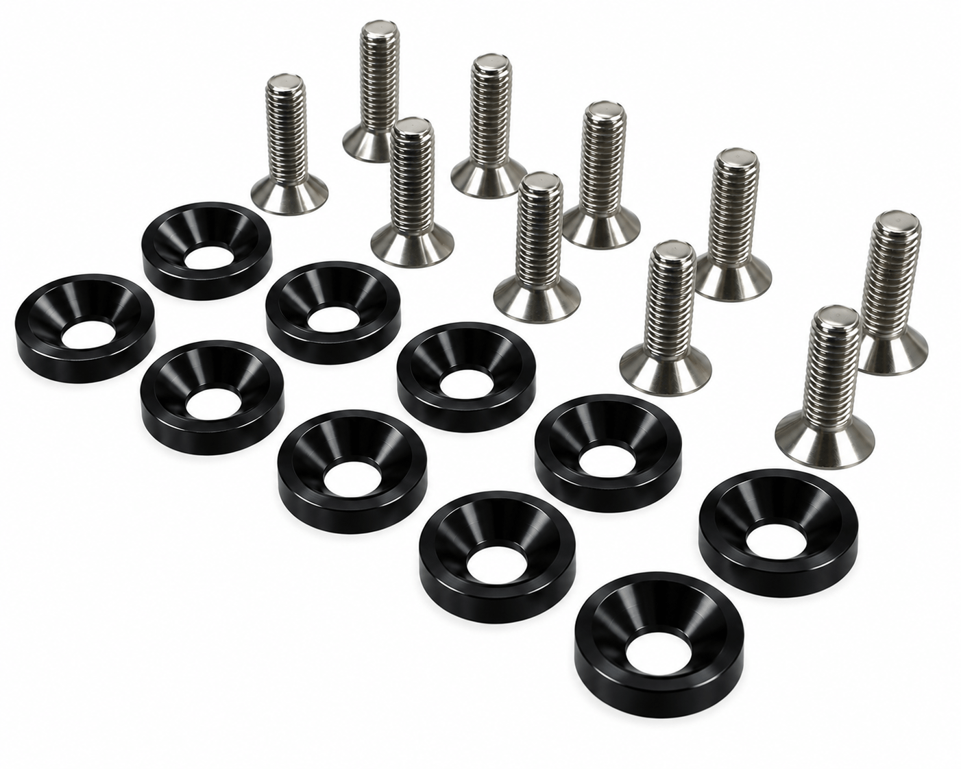 ARANDELAS ANODIZADAS 6X20 KIT X10 NEGRA
