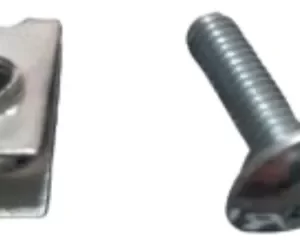 CHAPA Y TORNILLO PLASTICO 6MM COMPLETO