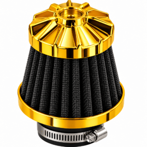 FILTRO AIRE TUNNING DORADO C/BOCAS ADAPTABLES 35,39 Y 42MM