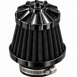 FILTRO AIRE TUNNING NEGRO C/BOCAS ADAPTABLES 35,39 Y 42MM
