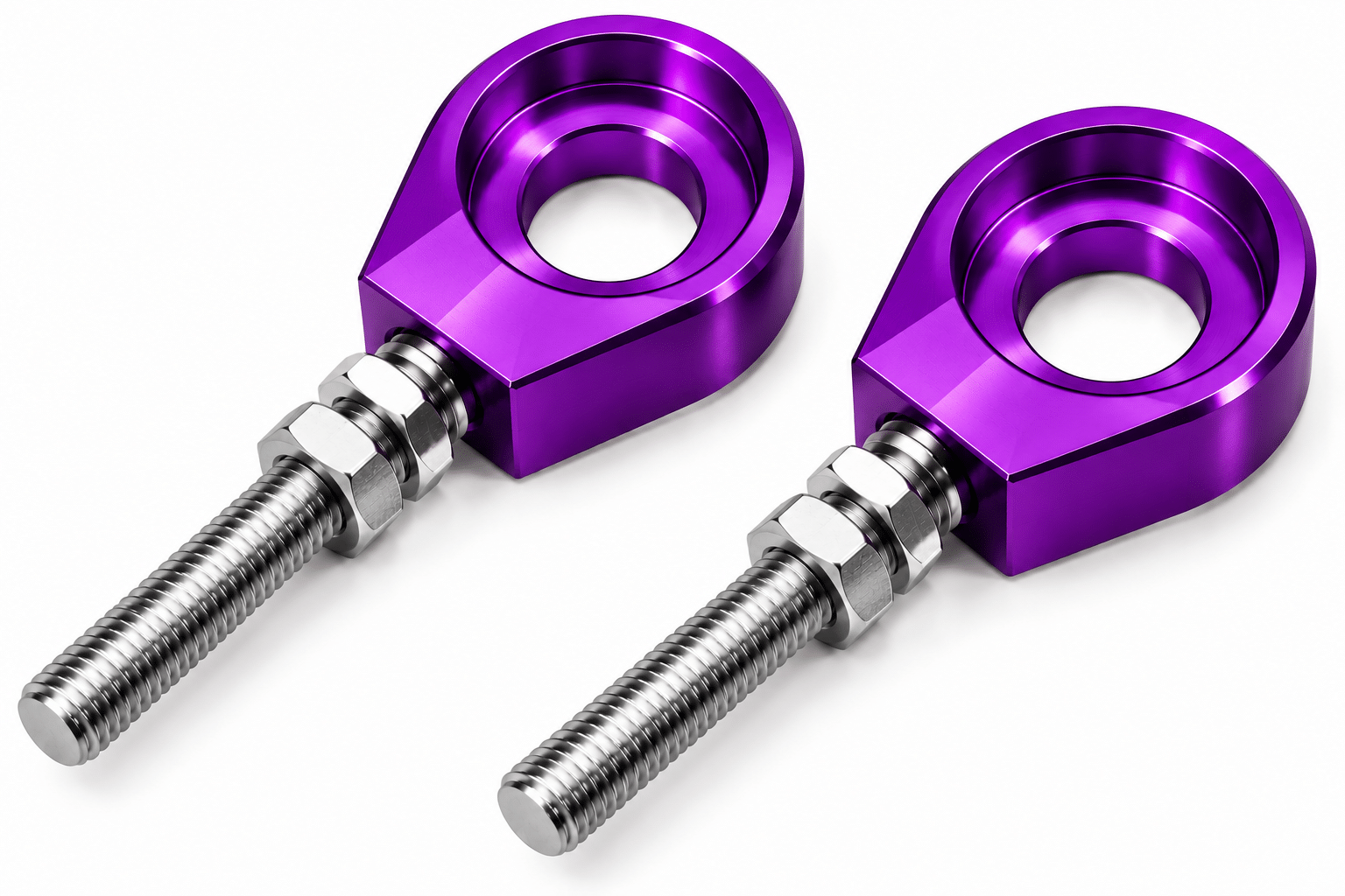 JUEGO TIRA CADENA ANODIZADO 15MM TITAN VIOLETA