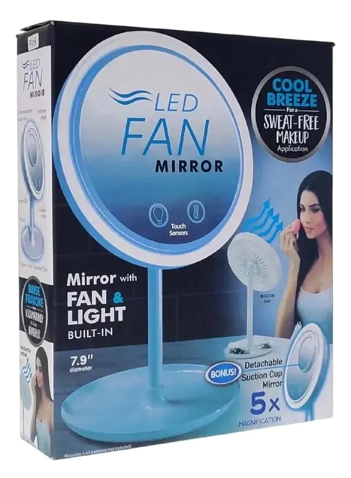 ESPEJO LED CON VENTILADOR Y AUMENTO X5