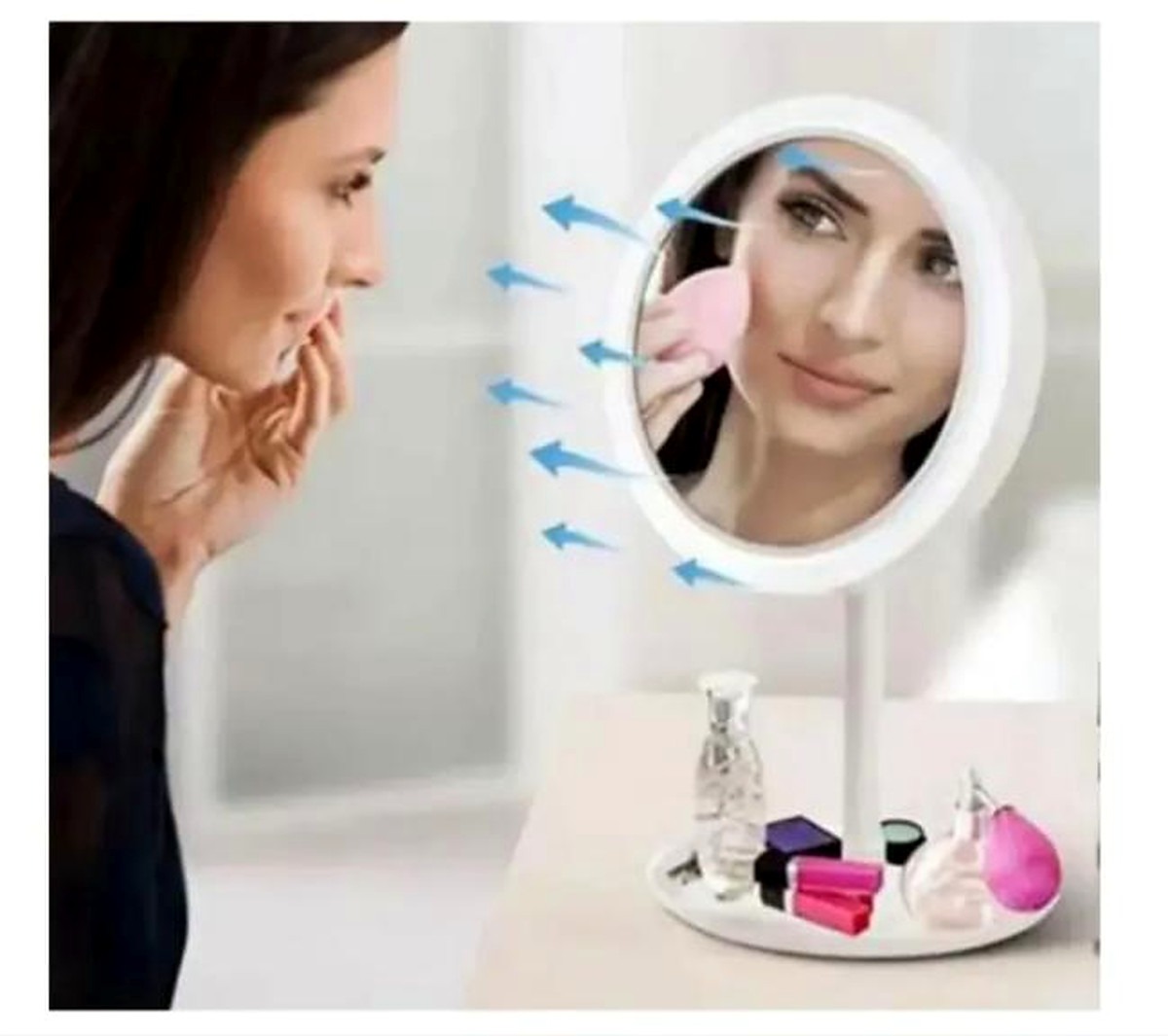 ESPEJO LED CON VENTILADOR Y AUMENTO X5 - Imagen 3