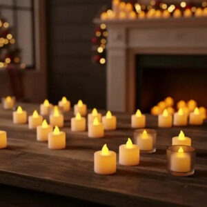 24 VELAS LED CALIDAS C/PILAS
