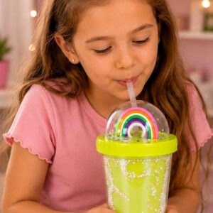 VASO CON GLITTER