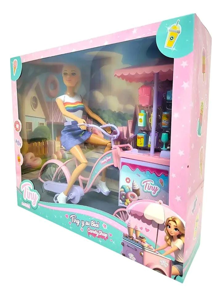 MUÑECA TINY BICICLETA