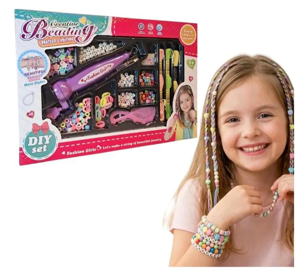 KIT PARA ARMAR BIJOUTERIE CON TRENZADOR