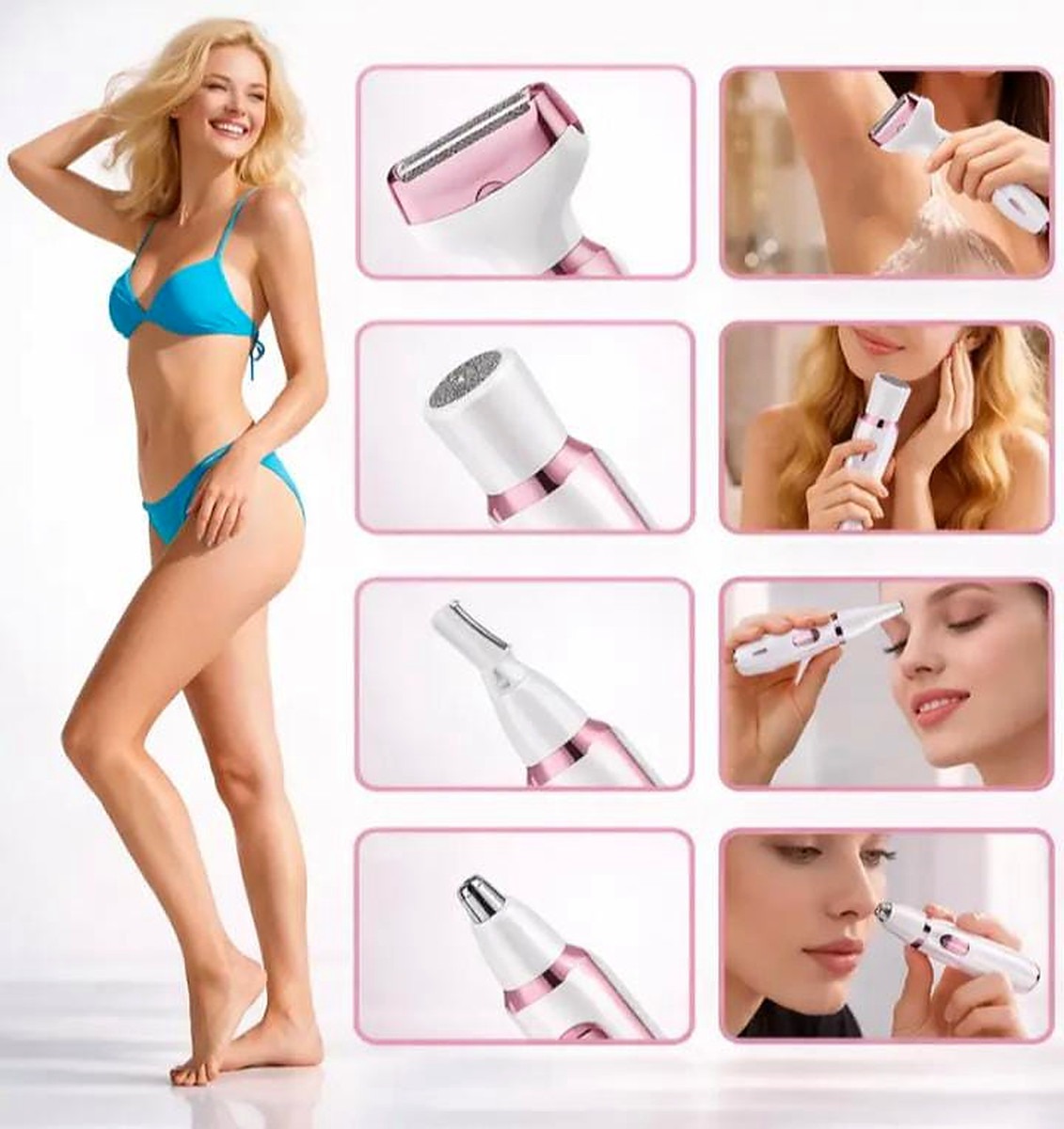 DEPILADORA LADY SHAVER 4 EN 1 - Imagen 2