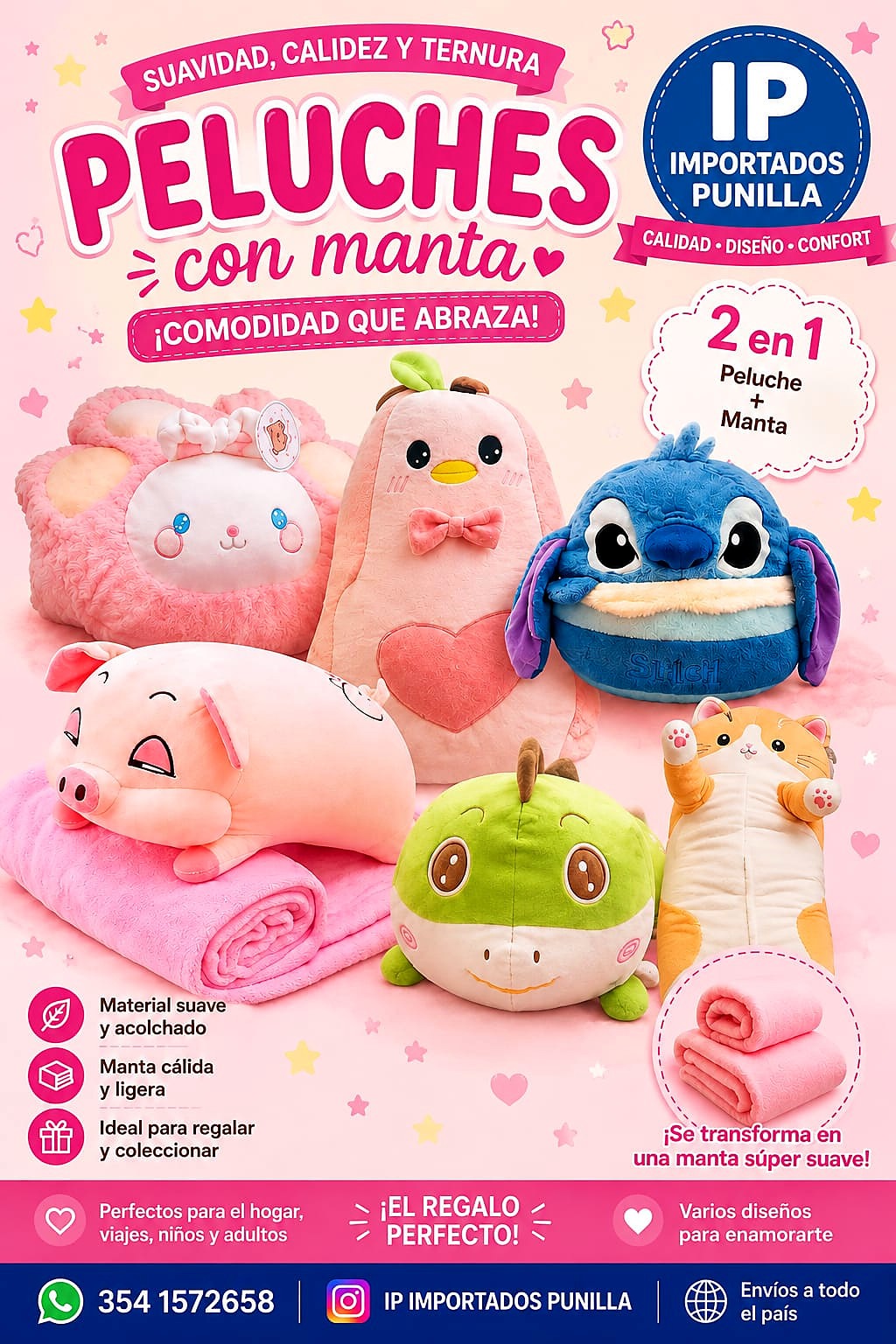 PELUCHE CON MANTA