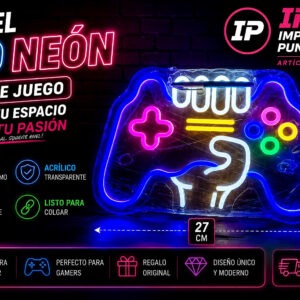 CARTEL NEON PLAYSTATION 18X27CM