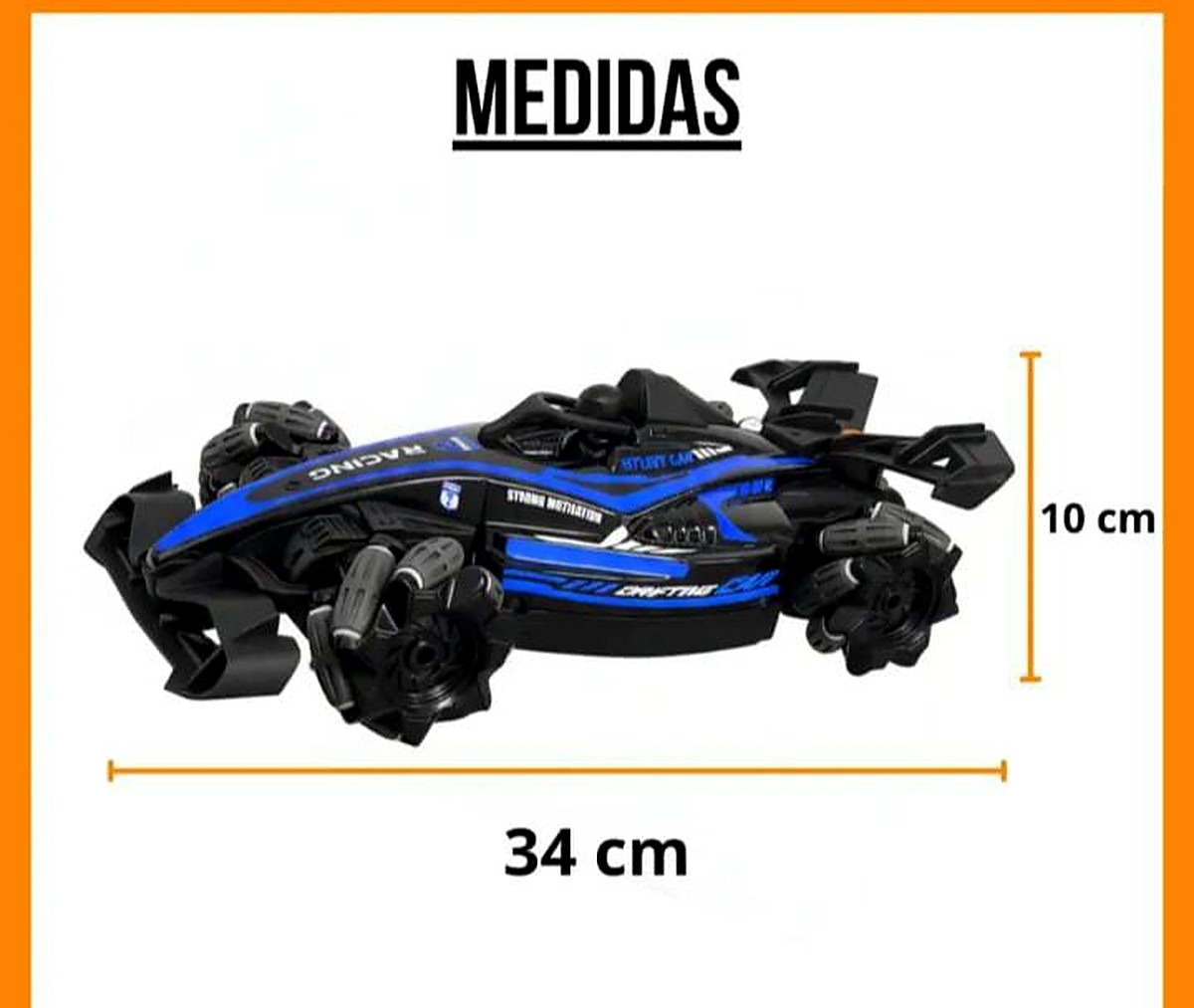 AUTO A CONTROL REMOTO/GESTO HUMO RC STUNT - Imagen 4