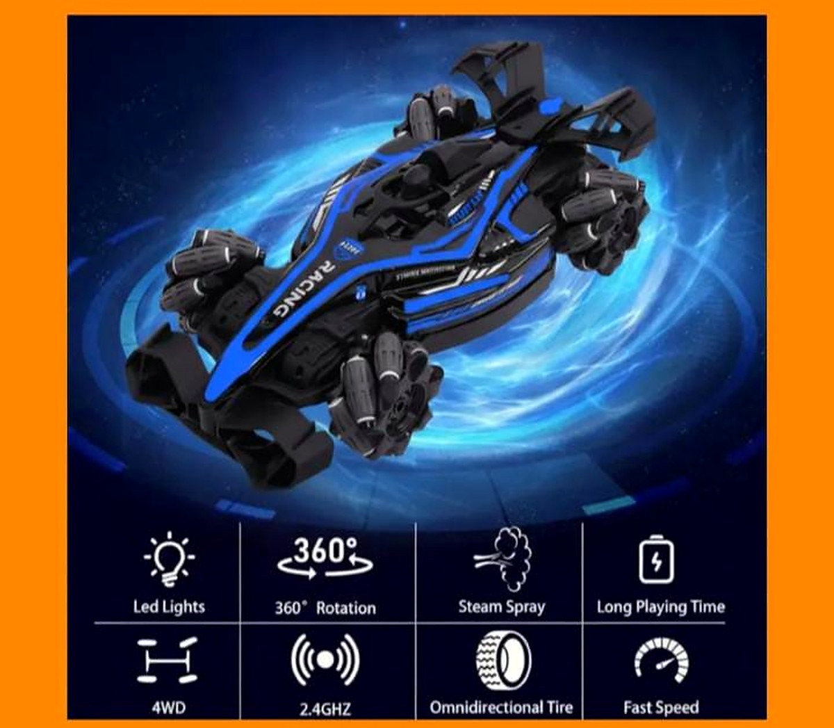 AUTO A CONTROL REMOTO/GESTO HUMO RC STUNT - Imagen 2