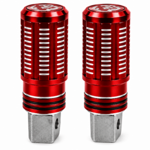 PEDALINES TRASEROS ALUMINIO ROJOS